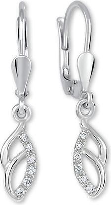 Brilio Silver - Charming silver earrings with crystals 436 001 00572 04