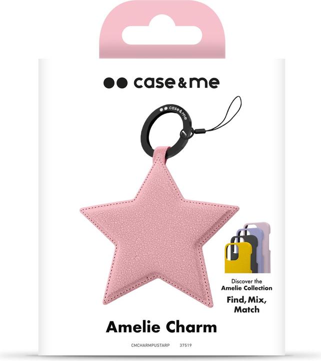 SBS case&me Amelie Star Eco Leather charm pink (Polyvinylchlorid (PVC), Kunstleder (PU))