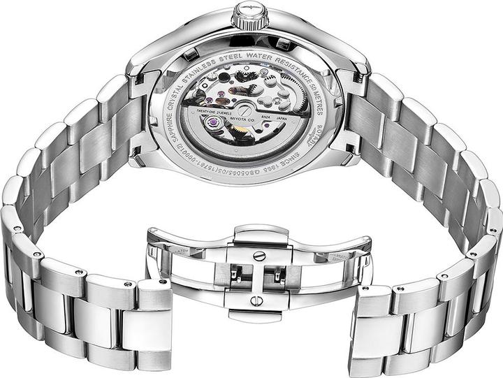 Actual product image Rotary GB05095/05 Oxford Automatic Mens Watch 40mm 5ATM (Analogue wristwatch, 40 mm)