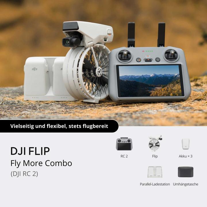 Actual product image DJI Flip Fly More Combo (RC 2) (31 min, 249 g, 48 Mpx)
