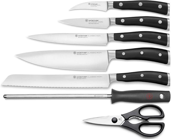 Image du produit Wüsthof Classic Ikon Bloc à couteaux avec pièces en hêtre