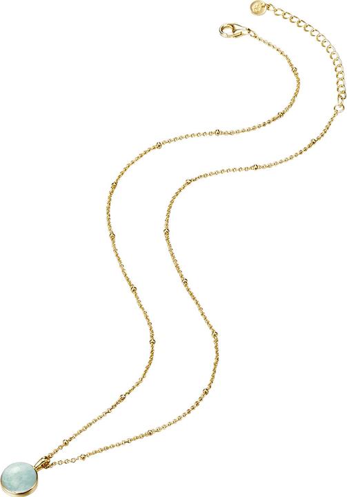 Produktbild Glanzstücke München Damen Sterling Silber Amazonit gelbgold 40,0 cm Basiskette + 5,0 cm Verlängerung - 11032 (Sterling Silber, 40 - 45 cm)