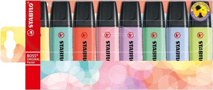 Image du produit STABILO Surligneur BOSS ORIGINAL Pastel (Assortiment, 5 mm, 8 x)