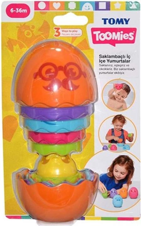 Tomy Toomies - Hide & Squeak Nesting Eggs - Orange