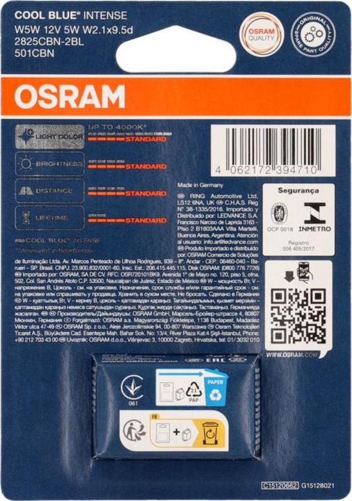 Produktbild Osram Cool Blue Intense (W5W)