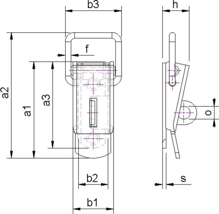 Actual product image Charmag Crate latches (Crate locks, 1 pcs.)