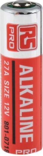 Immagine prodotto Rs Pro Batteria A27, 12V / 25mAh alcalina, standard (A27, 25 mAh)