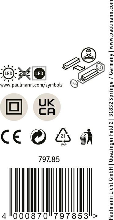 Produktbild Paulmann Puric Pane Zigbee (650 lm)