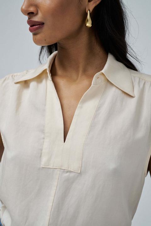 Image du produit Salsa Jeans Kurzarmbluse Blouse Lightdenim (L)