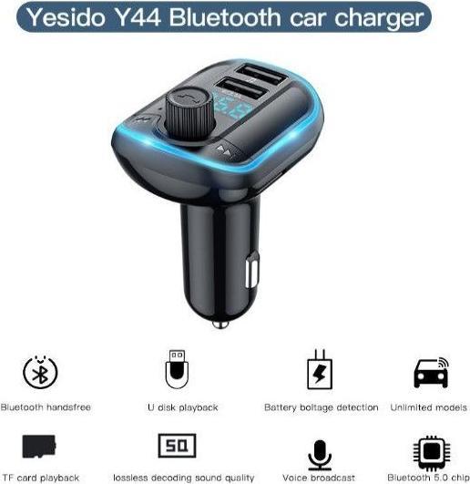 Produktbild Yesido Y44 Bluetooth FM Transmitter 3.1A Dual USB Ports