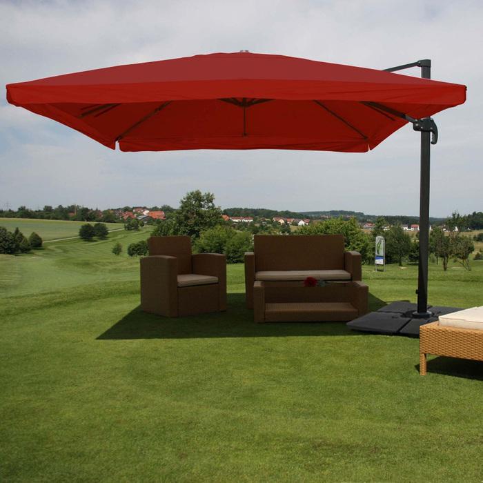 Immagine prodotto Mendler Ombrello semaforico di lusso in alluminio Gastronomia, 3,5x3,5m - 10374 (3.50 m)