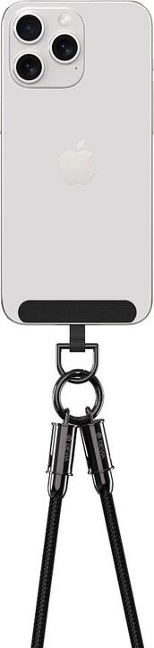 Actual product image Devia cable lanyard 2in1 PD USB-C - Lightning 1,2 m 27W black (1.20 m, USB 3.2 Gen 1)