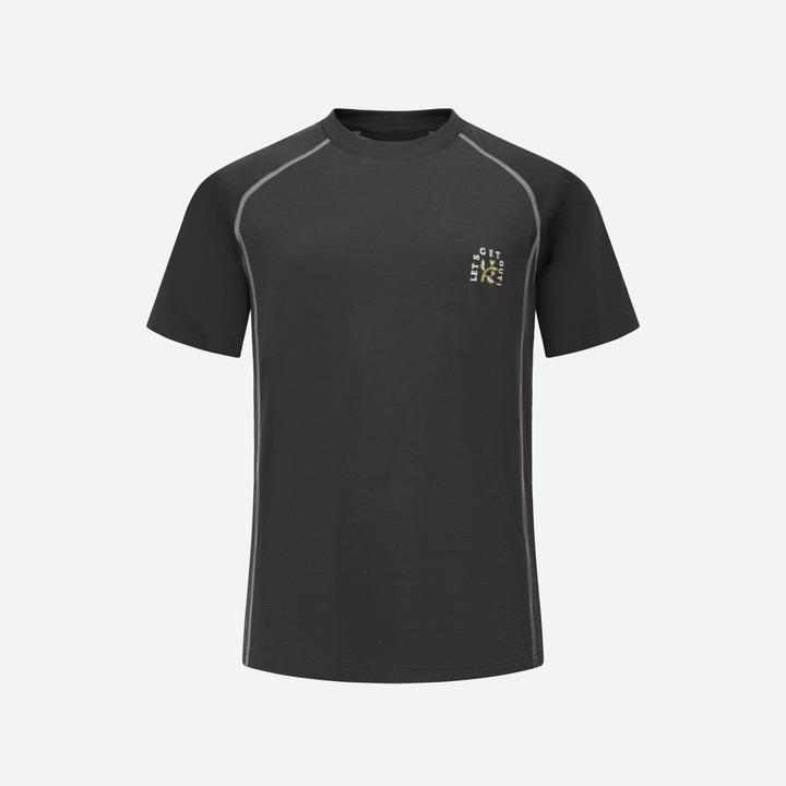 Actual product image Quechua Wander-T-Shirt Kinder Merino - MH900 grau (14, 15, 16)