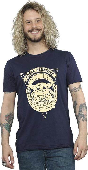 Actual product image Star Wars Mens The Mandalorian Grogu Force Sensitive T-Shirt (XXL)