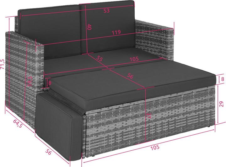 Produktbild tectake Korfu