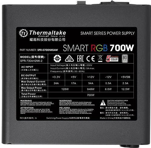 Actual product image Thermaltake Smart RGB (700 W)