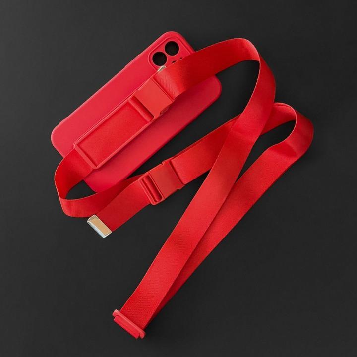 Image du produit Hurtel Rope case gel case avec une chaîne lanyard bag lanyard iPhone 13 mini blue (Apple iPhone 13 mini)