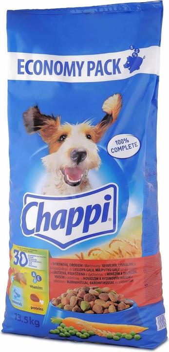 Image du produit Chappi au boeuf, au poulet et aux légumes 13,5kg (Adulte, 1 pcs, 13500 g)