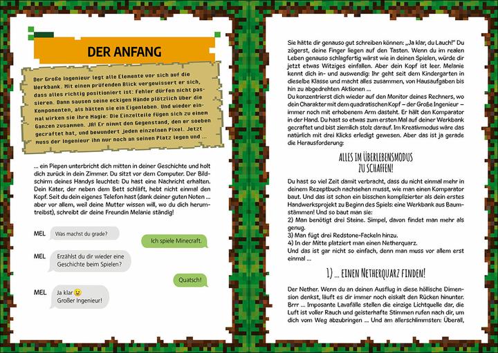 Nährwerte und Zutaten Loewe Der Minecraft Code (Band 1) - Flucht aus dem Würfel-Gefängnis (Deutsch, Gauthier Wendling, Loewe Kinderbücher, Daniel Landes, Chiara Iacobelli, Arianna Sabella, 2024)