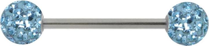 Bijouteria Zungenpiercing (Epoxiharz, Kristall, Chirurgenstahl 316L)