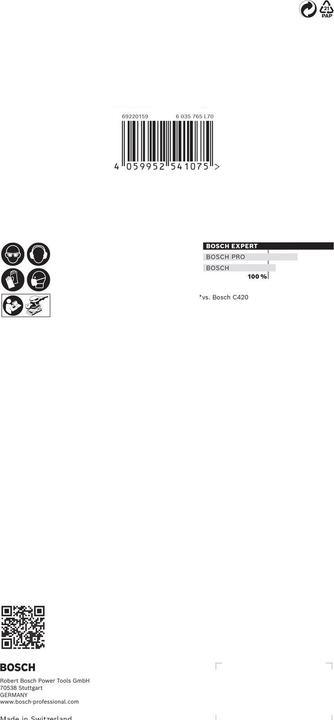 Actual product image Bosch Professional Zubehör Expert M480 (P400)