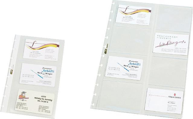 Image du produit Adoc Pochettes de présentation de remplacement pour l'album de cartes de visite card-ex (A4)