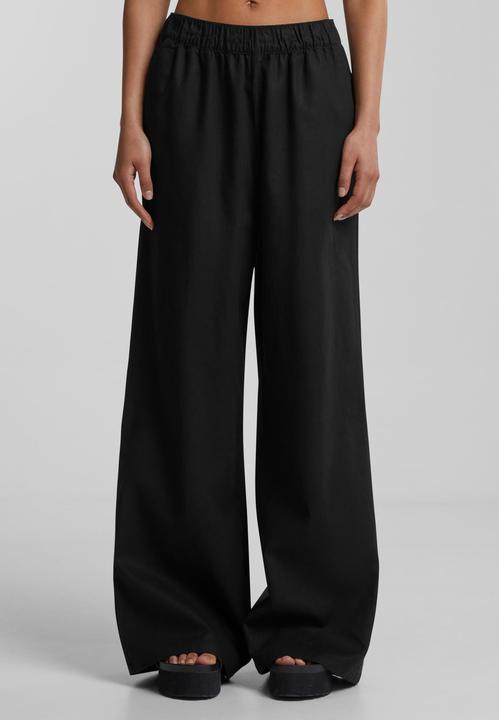 Actual product image Urban Classics Ladies Linen Mixed Wide Pants - 161183 (L)