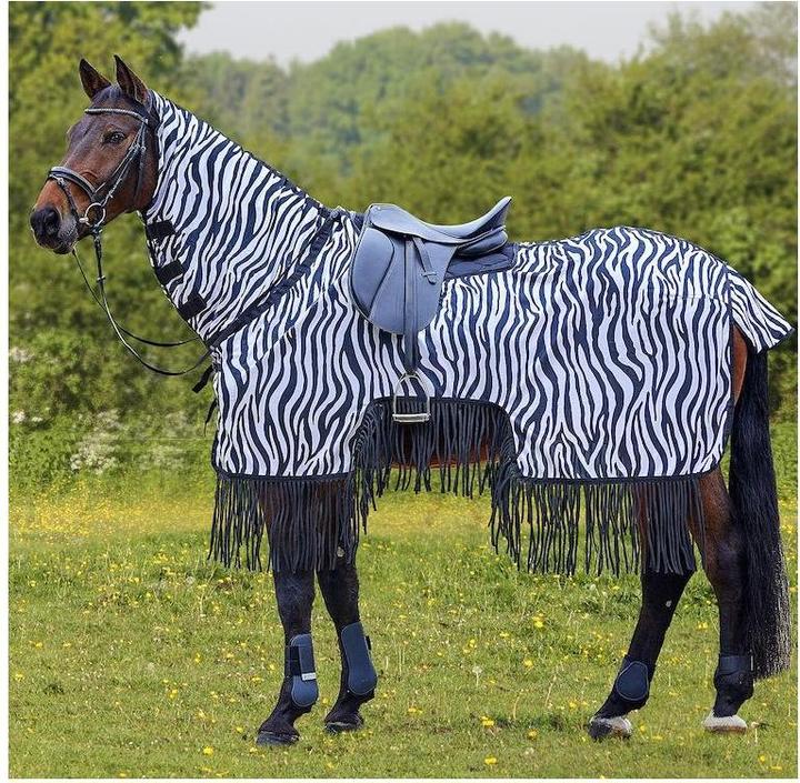 Actual product image Waldhausen Fly riding rug zebra with fringes (135 cm)