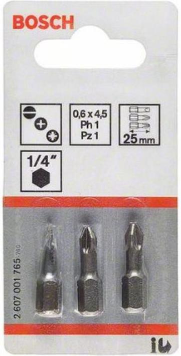 Actual product image Bosch Professional Zubehör Extra-hard screwdriver bit set, 3-piece, T20, T25, T30, 152 mm (T20, T30, T25)