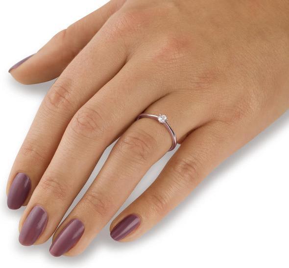 Actual product image Goldberg Diamant Solitaire 6-grip frame (50, 750/18 K Gold)