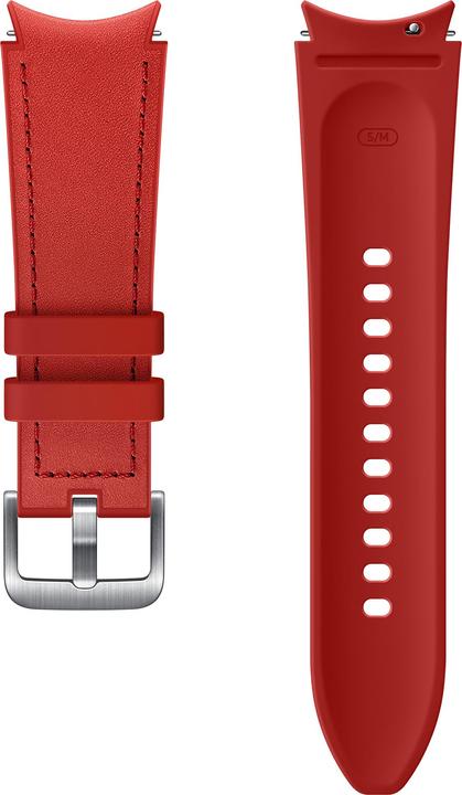 Samsung Hybrid Leather Band 20mm S/M Red (20 mm, Cuir)