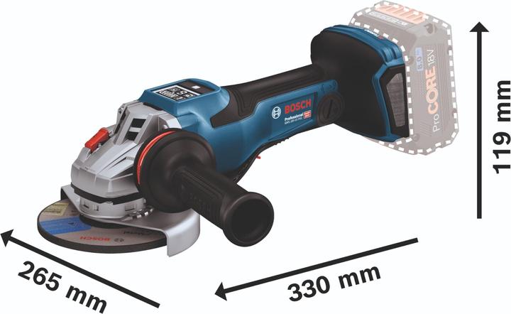 Produktbild Bosch Professional Bosch GWS 18V-15 PSC Professional Akku Winkelschleifer 18 V 125 mm BITURBO Brushless + 1x Akku 4,0 (125 mm)