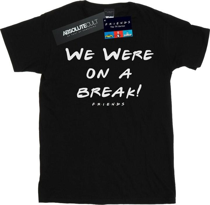 Friends We Were On A Break Text TShirt (XL)