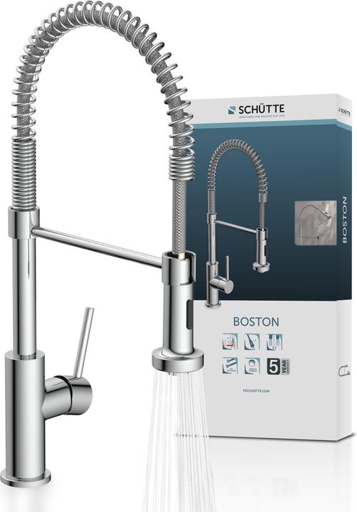 Actual product image Schütte BOSTON spiral spring sink mixer tap