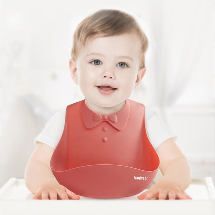 Actual product image Haakaa Baby Bib - Bluestone