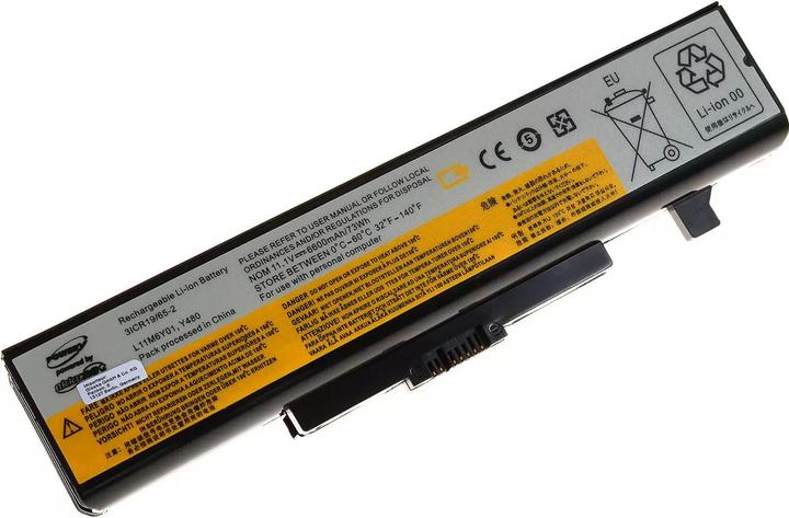 Produktbild AccuCell Powerakku für Laptop Lenovo IdeaPad Y480 Serie / Typ L11M6Y01 - 11,1V - 6600 mAh (6600 mAh)