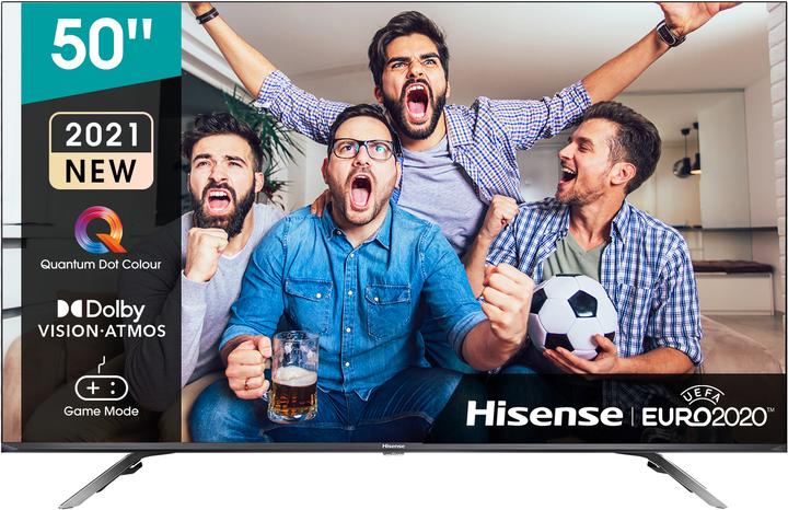 Immagine prodotto Hisense TV 50E76GQ (50 pollici) Ultra HD Smart TV Wi-Fi, Titanio (50", QLED, 4K, 2021)