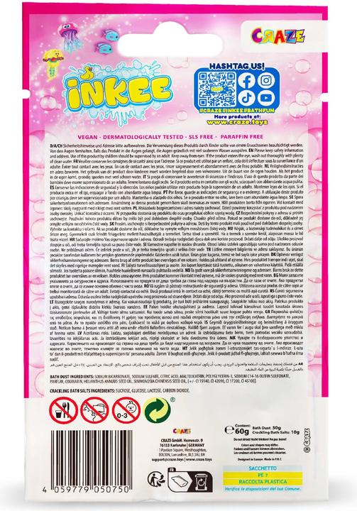 Actual product image Craze Inkee Galupy bath dust with crackle (Bath salts)