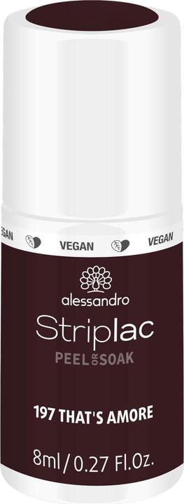 Actual product image Alessandro Striplac Peel or Soak off That's Amore (197 Thats Amore, Colour paint)