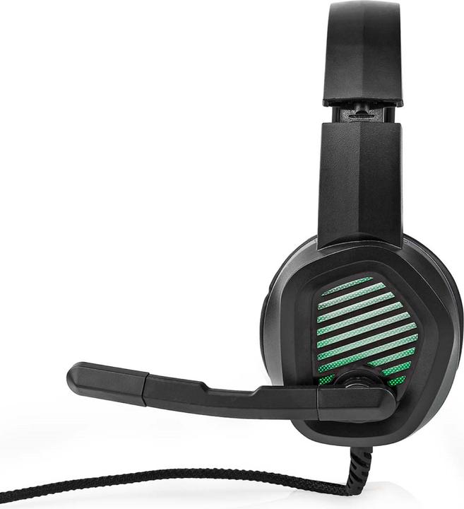 Produktbild Nedis Gaming Headset | Über Ohr | Surround | USB Type-A | Klappbarer Mikrofon | 2.10 m | LED (Kabelgebunden)