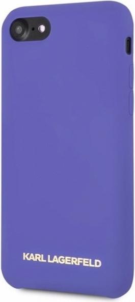 Actual product image Karl Lagerfeld case for iPhone XR KLHCI61SLVOG hard case purple Silicone (Apple iPhone XR)