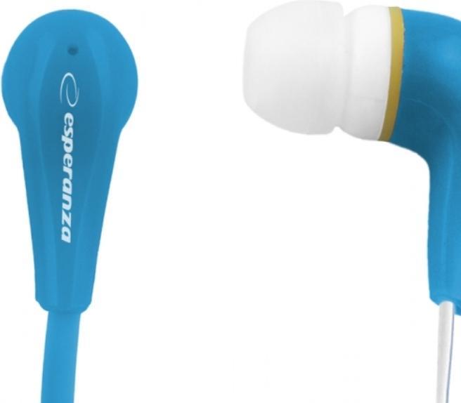 Actual product image Esperanza Auriculaes eh146b lollipop - audio stereo earphones blue
