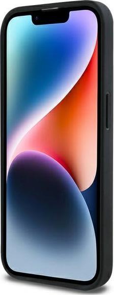 Actual product image DKNY DKHCP14LPQDSLK iPhone 14 Pro 6.1" czarny/black Quilted Stack Logo (Apple iPhone 14 Pro)