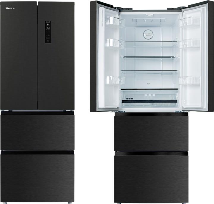 Immagine prodotto Amica KGCN 388 180 S Frigorifero Side-by-Side Combinato Freestanding E, Metallizzato (357 l)
