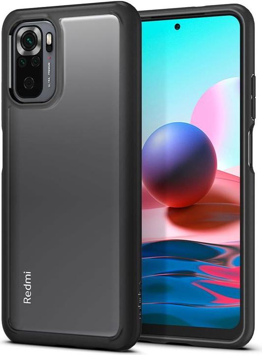 Actual product image Spigen Ultra Hybrid case for Xiaomi Redmi Note 10 / 10S matte black (Xiaomi Redmi Note 10, Xiaomi Mi 10S)