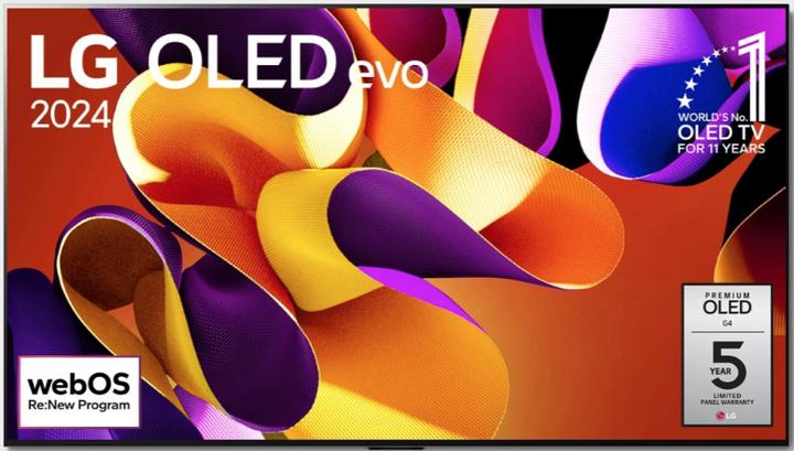 Actual product image LG OLED65G48LW 4K OLED evo TV (2024) Gallery Design 164 cm (65) (65", G4, OLED, 4K, 2024)