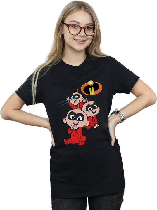 Actual product image Disney Womens/Ladies The Incredibles Jak Jak Cotton Boyfriend T-Shirt (XL)