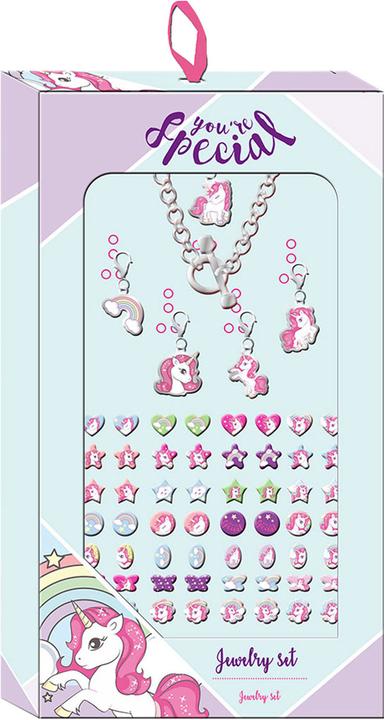 Kids Licensing Set de bijoux licorne avec autocollants