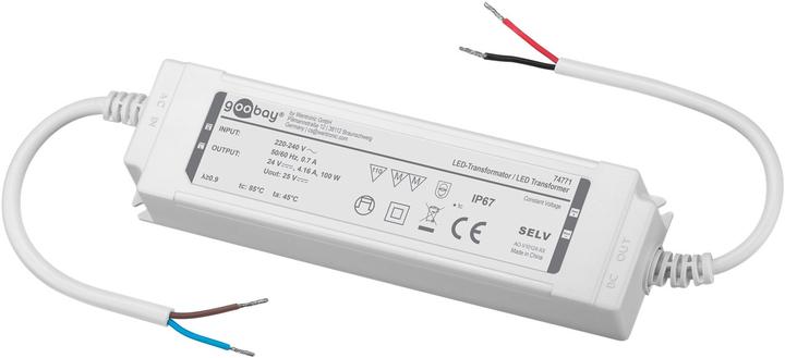 Actual product image Goobay LED-Trafo 24 V DC, 100 W, IP67
