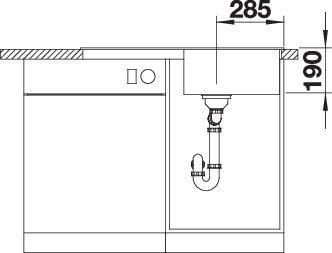 Produktbild Blanco Zia 5 S (Einbauspüle, 86 cm, 50 cm)